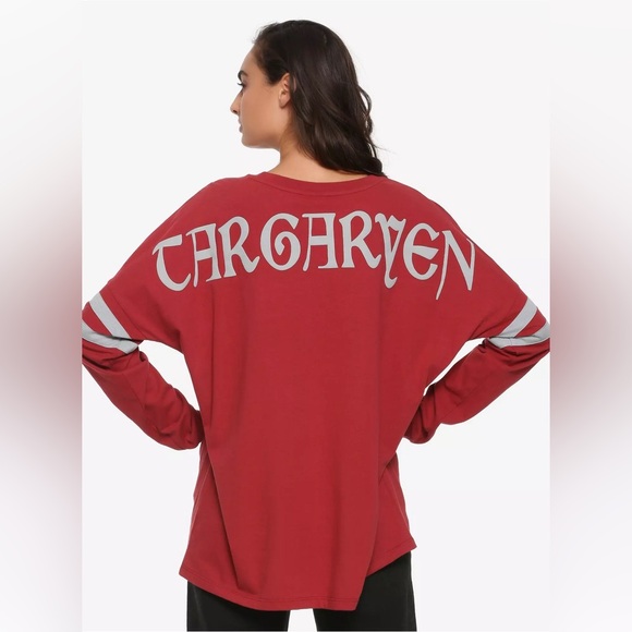 GAME OF THRONES TARGARYEN HYPE JERSEY! UNISEX FRONT & BACK DESIGN LONG SLEEVE - Picture 4 of 5